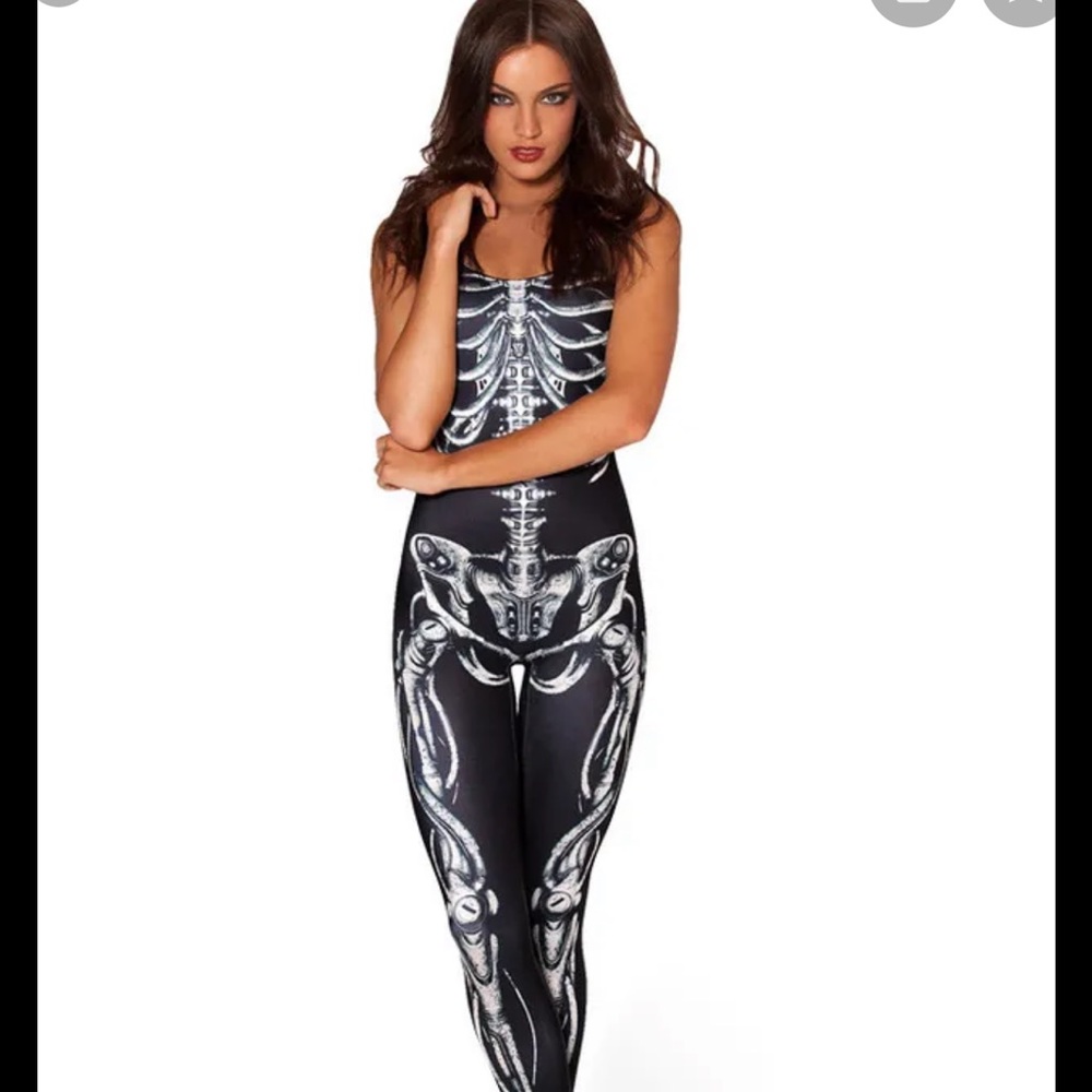 Blackmilk Clothing Mechanical Bone Catsuit L
